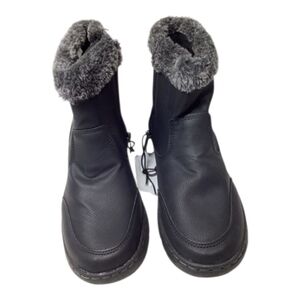 Khombu‎ Addison Black Faux Fur Lined Side  All Weather Boots Women's Size 7